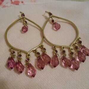 Purple Chandelier Earrings